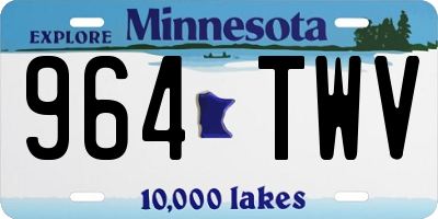 MN license plate 964TWV