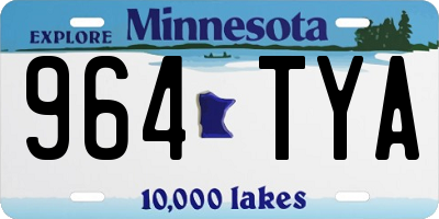 MN license plate 964TYA