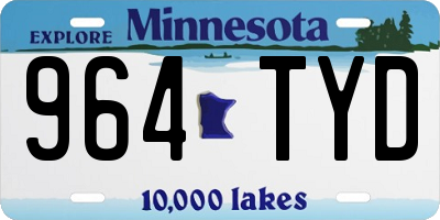 MN license plate 964TYD