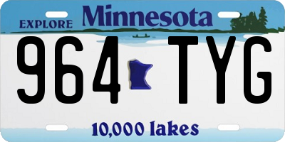 MN license plate 964TYG