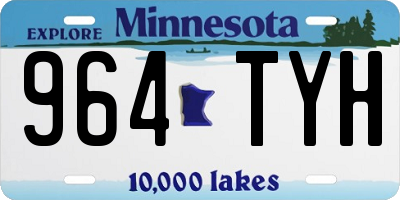 MN license plate 964TYH