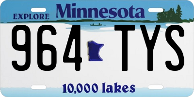 MN license plate 964TYS