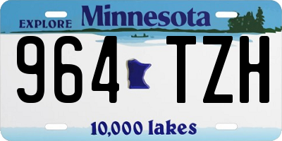 MN license plate 964TZH