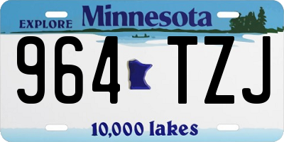 MN license plate 964TZJ