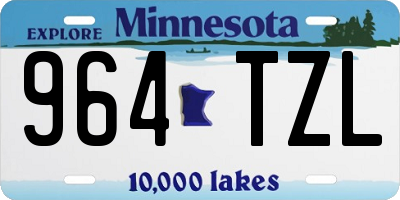 MN license plate 964TZL