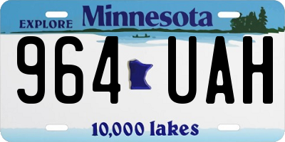 MN license plate 964UAH