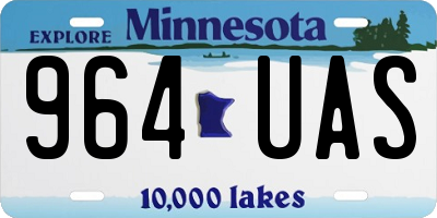 MN license plate 964UAS