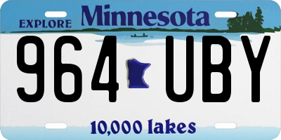 MN license plate 964UBY