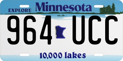 MN license plate 964UCC