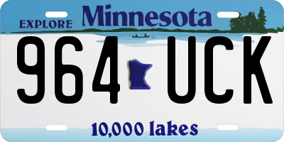 MN license plate 964UCK