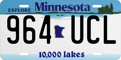 MN license plate 964UCL