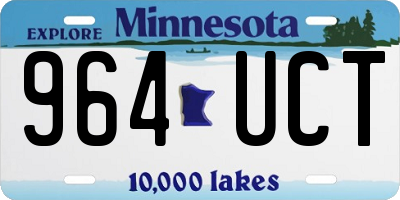 MN license plate 964UCT