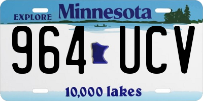 MN license plate 964UCV