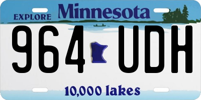 MN license plate 964UDH