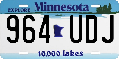 MN license plate 964UDJ