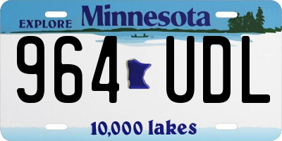 MN license plate 964UDL