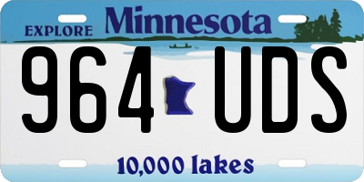 MN license plate 964UDS