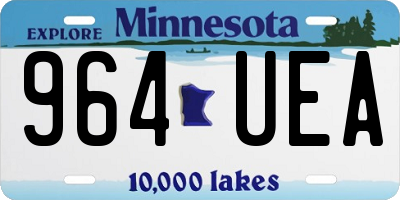 MN license plate 964UEA