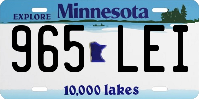 MN license plate 965LEI