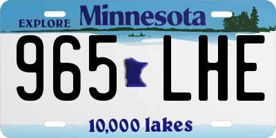 MN license plate 965LHE