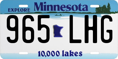 MN license plate 965LHG