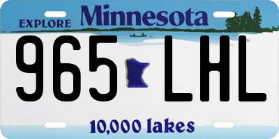 MN license plate 965LHL