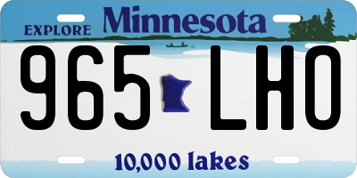 MN license plate 965LHO