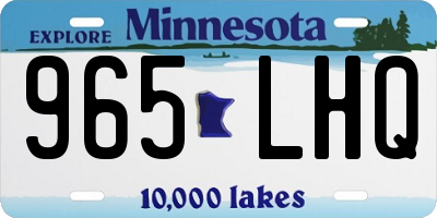 MN license plate 965LHQ
