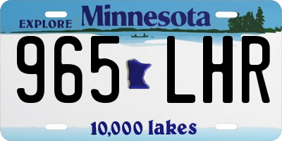 MN license plate 965LHR