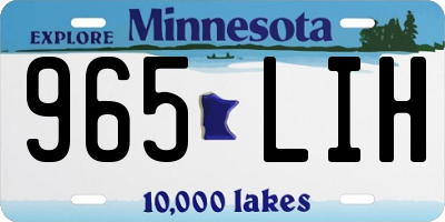 MN license plate 965LIH