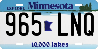 MN license plate 965LNQ
