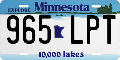 MN license plate 965LPT