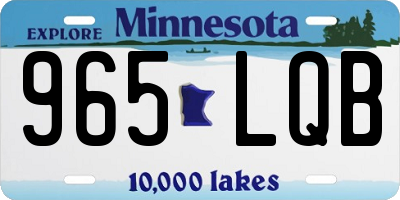 MN license plate 965LQB