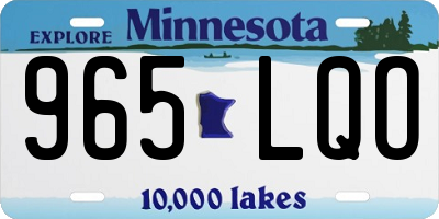 MN license plate 965LQO