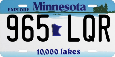 MN license plate 965LQR
