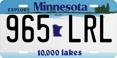 MN license plate 965LRL