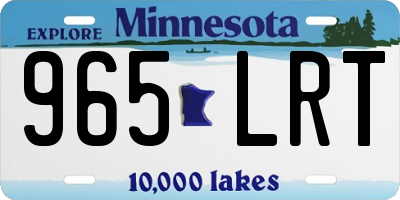 MN license plate 965LRT
