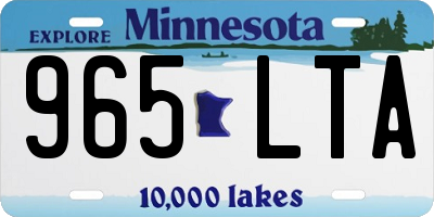 MN license plate 965LTA