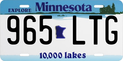 MN license plate 965LTG