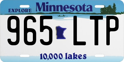 MN license plate 965LTP
