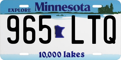 MN license plate 965LTQ