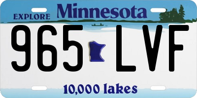 MN license plate 965LVF