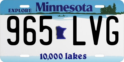 MN license plate 965LVG