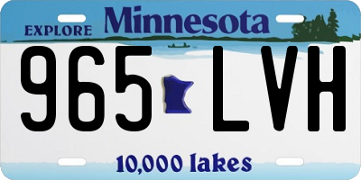 MN license plate 965LVH