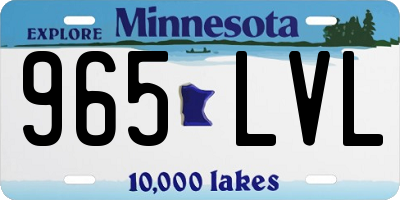 MN license plate 965LVL