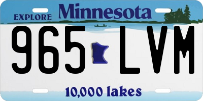 MN license plate 965LVM