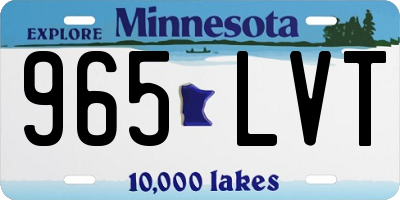 MN license plate 965LVT