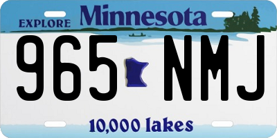 MN license plate 965NMJ