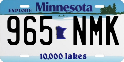 MN license plate 965NMK