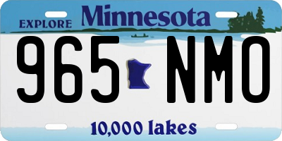 MN license plate 965NMO